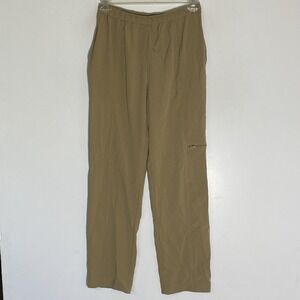 Westbound Pants Womens Small Beige Microfiber Cargo Pull On Travel Pockets